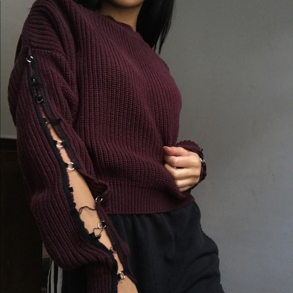 Purple Knit Sweater 🤩